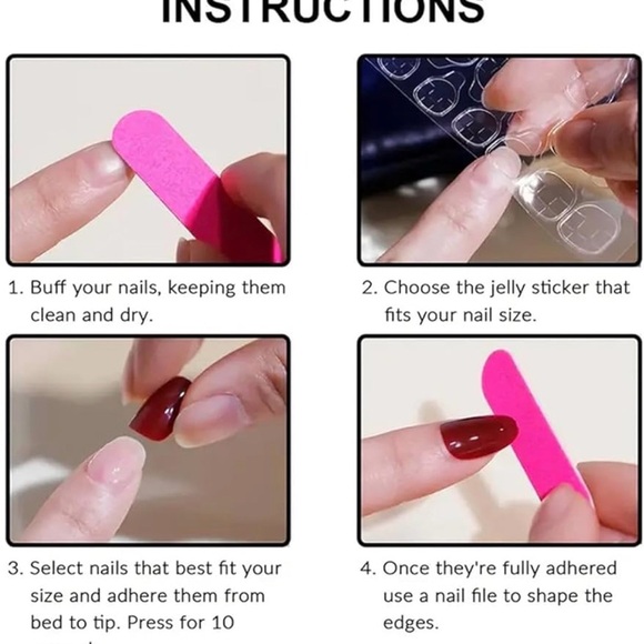 Festive Snowman & Candy Cane Press On Nails | Red & White Christmas Nails - Picture 3 of 3